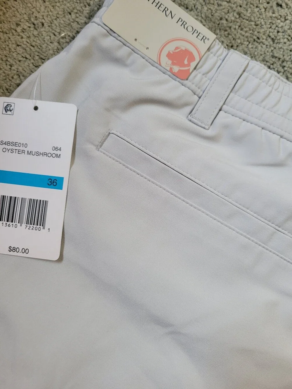 NWT MEN'S SOUTHERN PROPER SHORTS SZ 36
